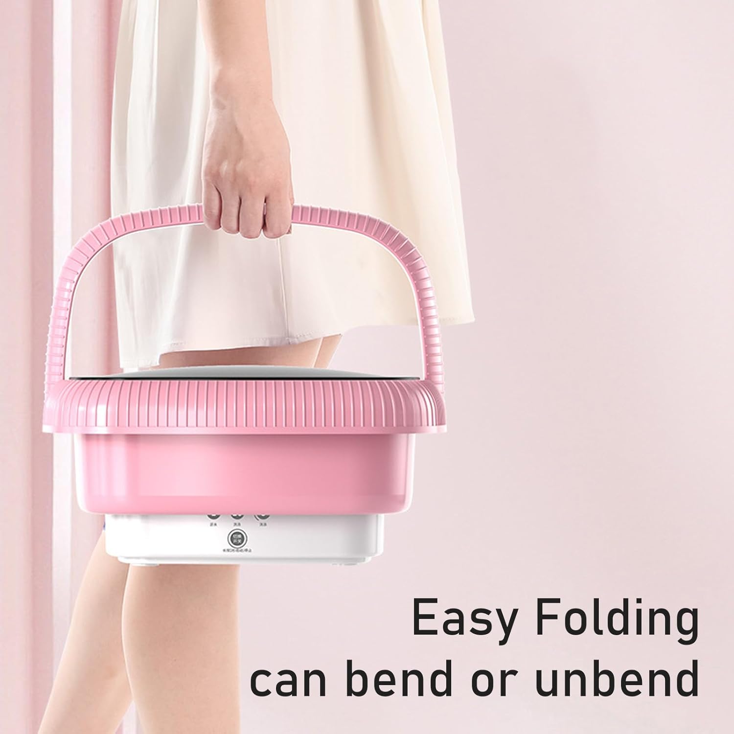 Small Folding Washing Machine Easy To Carry Clothes Washer Space Saving Washer For Camping Or Apartment Living Washing Machine