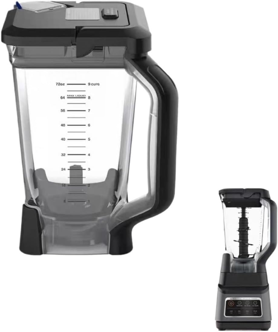 72OZ Blender Cup + Lid + Blade，Compatible With Ninja BL660 BL661 BL770 BL610(Cup-lid)