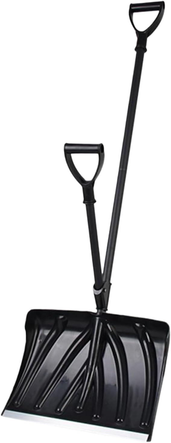 Heavy Duty Snow Shovel | Non-Slip Grip Wide Scraper,Ergonomic Shovel Snow Removal Equipment - for Pathway Walkway Outdoor Car Camping Home Garage Yard Garden Winter Mud