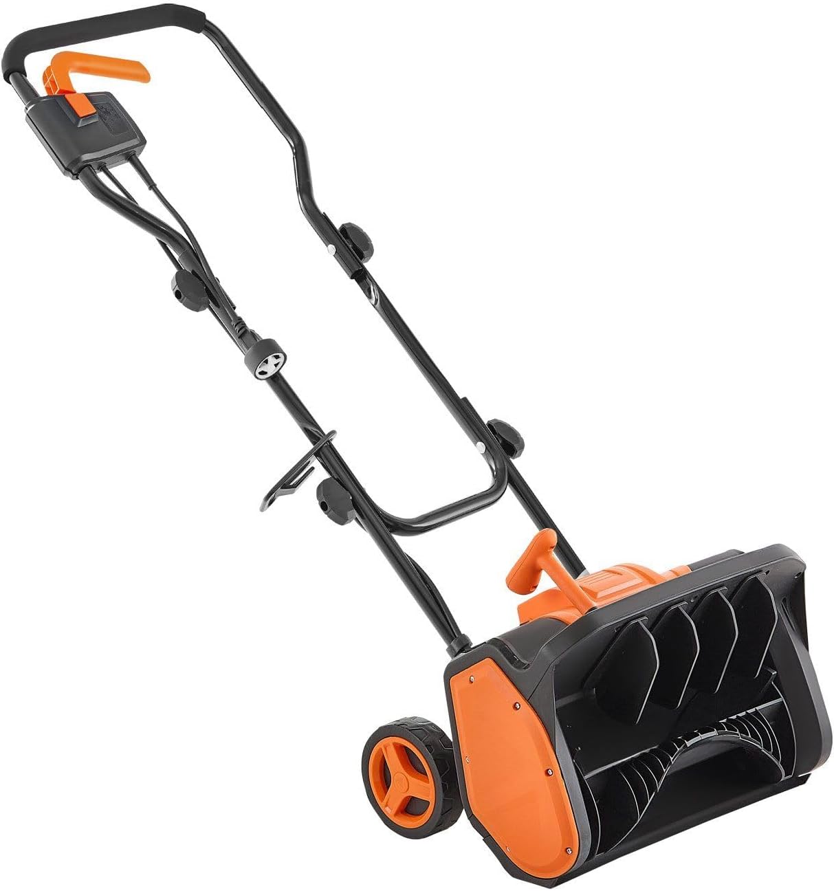 Electric Snow Shovel 12A, 17-Inch Corded Snow Thrower with 60° Adjustable Chute and 20FT Throwing Distance, 3500 RPM/Min, Dual Safety Switch Winter Ice Removal Tool for Driveway, Sidewalk, Patio