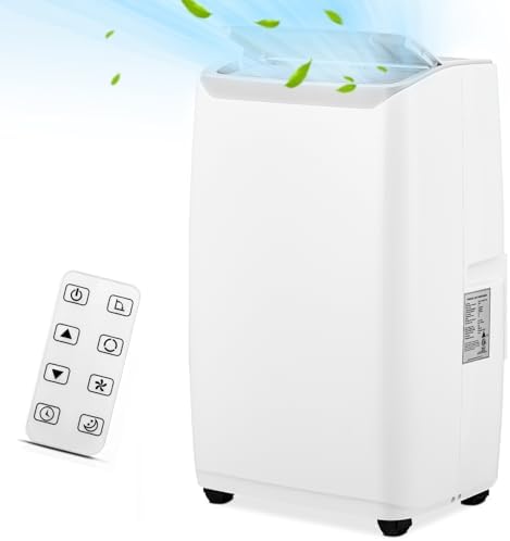 Portable Air Conditioner, 14000 BTU AC Cooling for Room Spaces up to 700sq.ft, with Remote Control, 24H Timer, Sleep Mode, Suitable for Bedroom, Living Room, Window Venting Kit