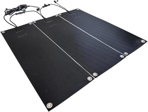 Heated Snow Melting Mat for Winter Outdoor Use, Ice and Snow Heated Pad for Stairs, Steps, Doorways, and Walkways, 10x48inch-3 Pieces