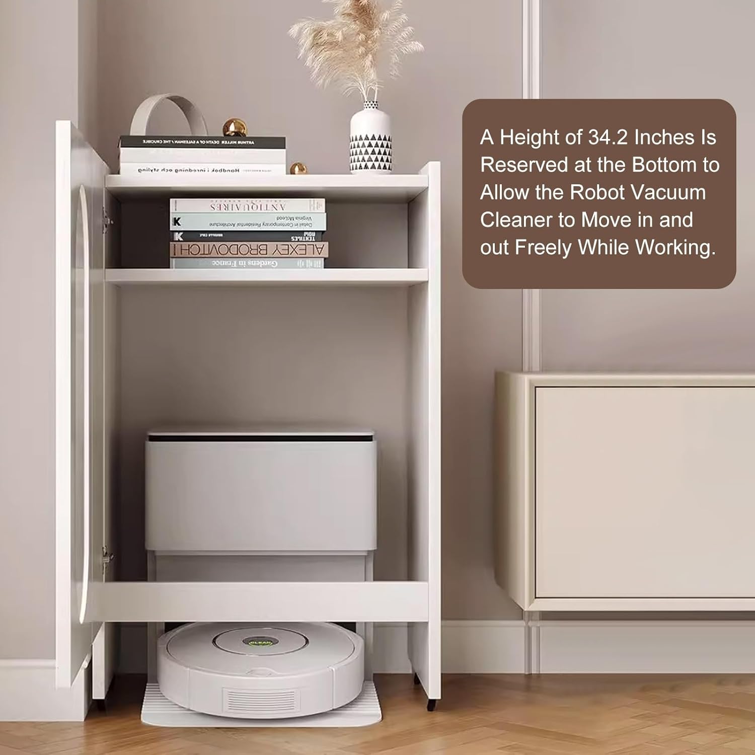 Robot Vacuum Stand Cabinet 35.4