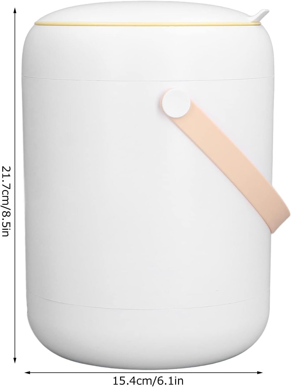 Portable Mini Washer and Spin Dryer Machine - 3L Intelligent Underwear Laundry Washer for Apartment, Camping, RV (White)
