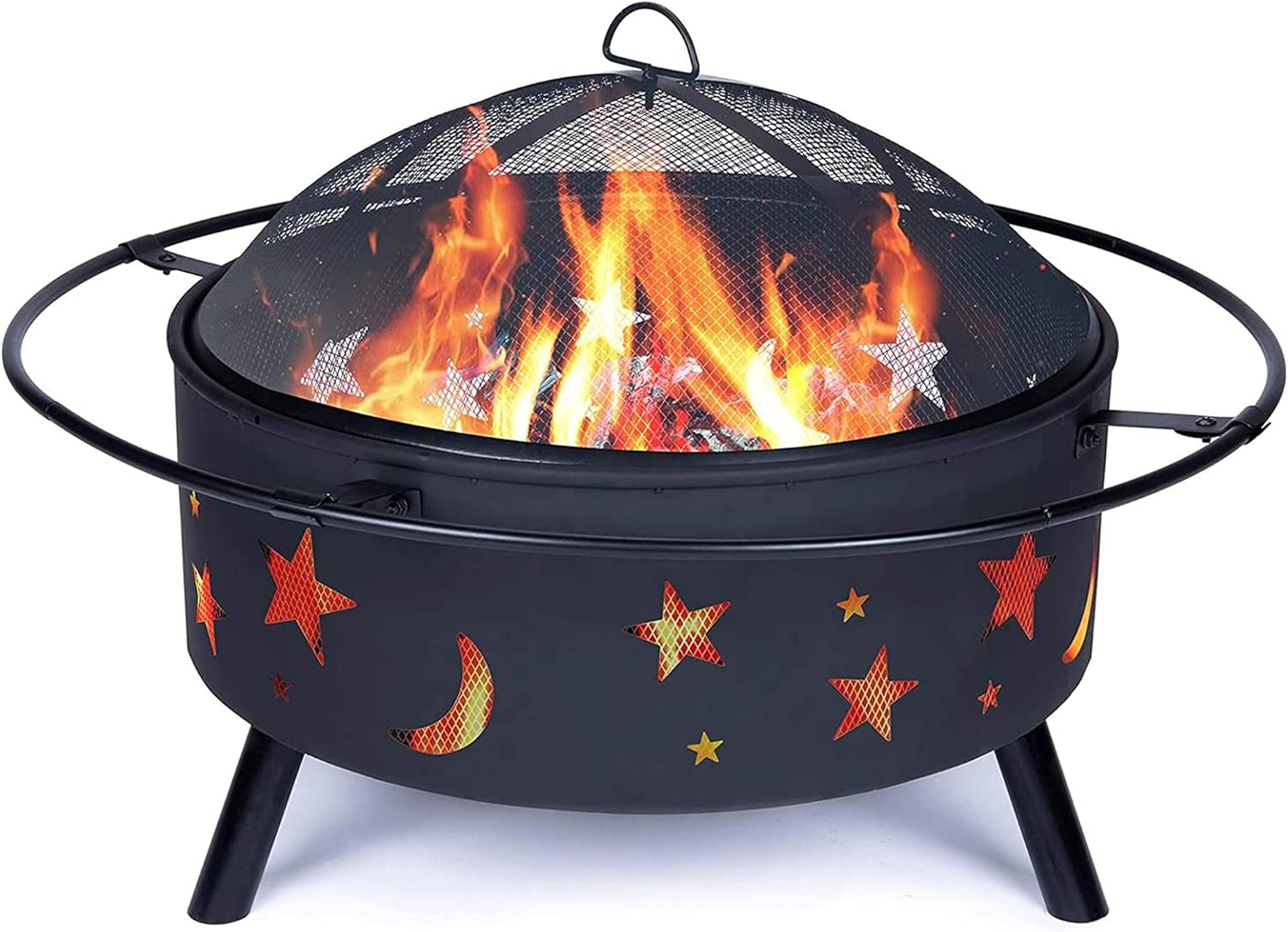 Creativity Fire Pits & Bowls,Outdoor Heaters & Bonfire Fire Pits,w/Spark Sn & Romantic Pattern