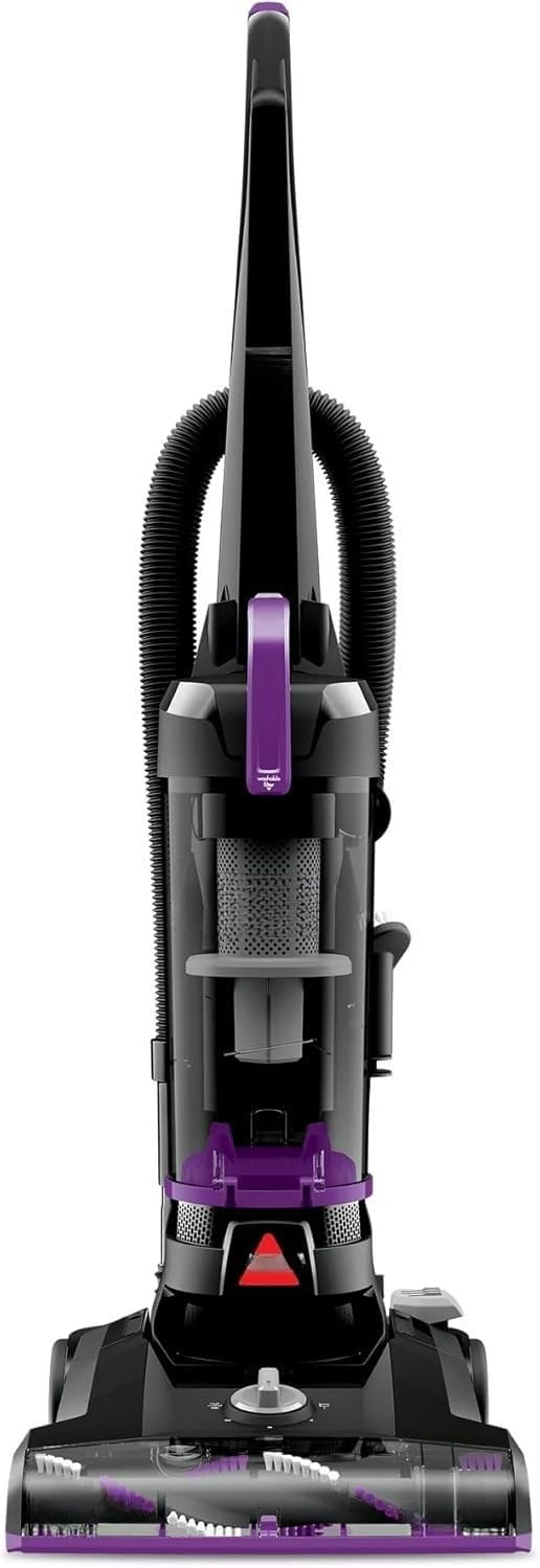 BIISSEELL Bagless Upright Vacuum, Pet-Friendly, Powerful Suction for Carpet, Tile & Hardwood, Lightweight Design, Washable Filters, Scatter-Free Technology (Purple)