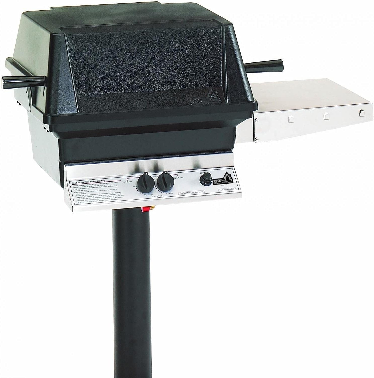 Pgs A40 Cast Aluminum Propane Gas Grill On In-ground Post