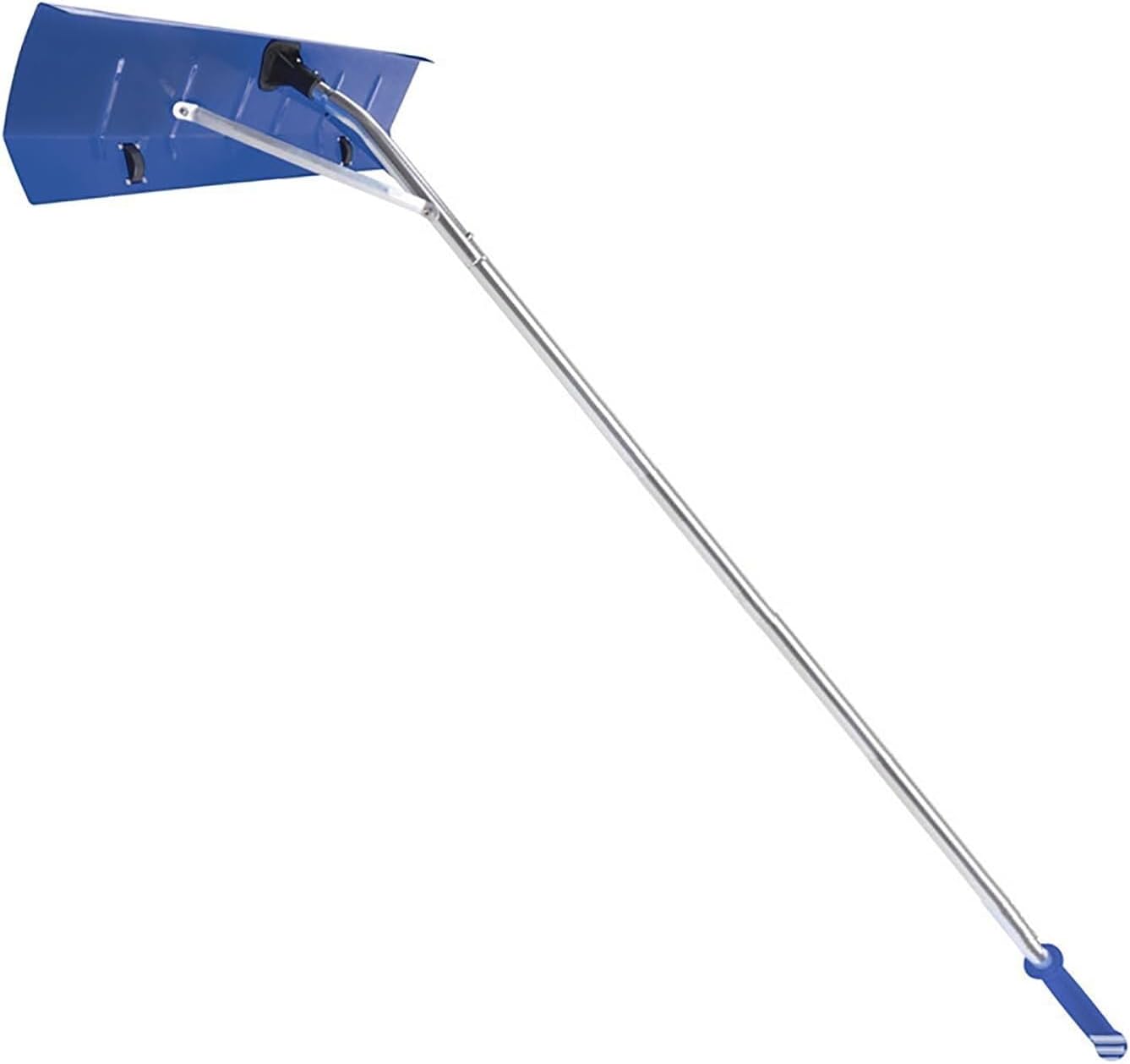 Roof Rake, 4.9-20.5FT Extendable Aluminum Snowroof Rake, 25.4mm Diameter, Anti-Slip Snow Removal Tool with 2.2-0.5 Feet Blade and 5-Section Tubes(A)