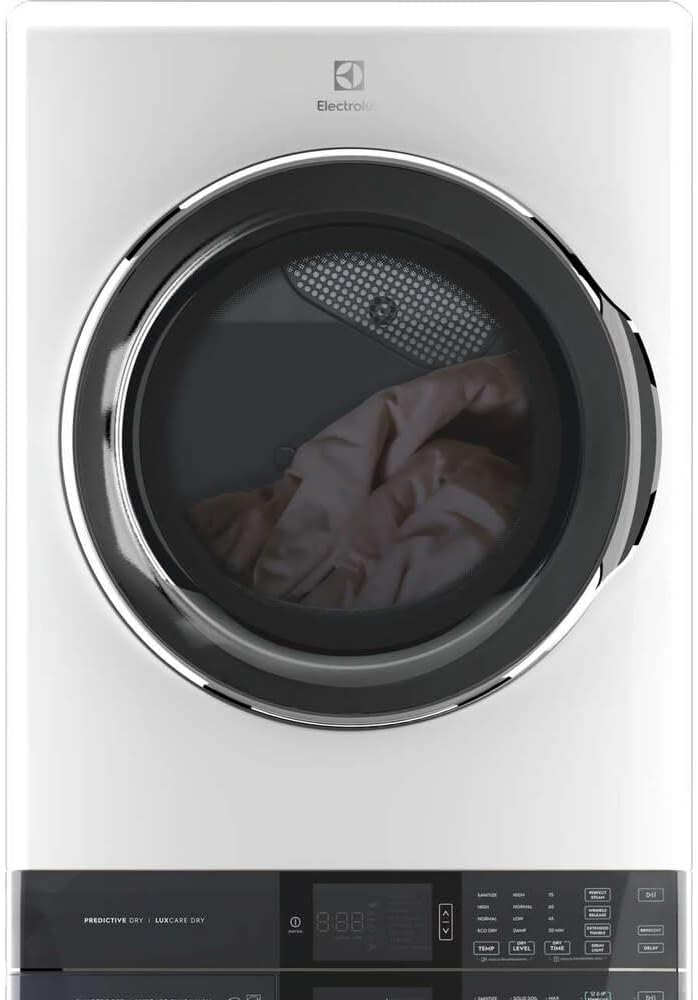 Electrolux ELTG7600A 27 Inch Wide Energy Star Certified Laundry Center with 4.5 Cu. Ft. Washer and 8 Cu. Ft. Gas Dryer with Perfect Steam™ and Predictive Dry™ - White