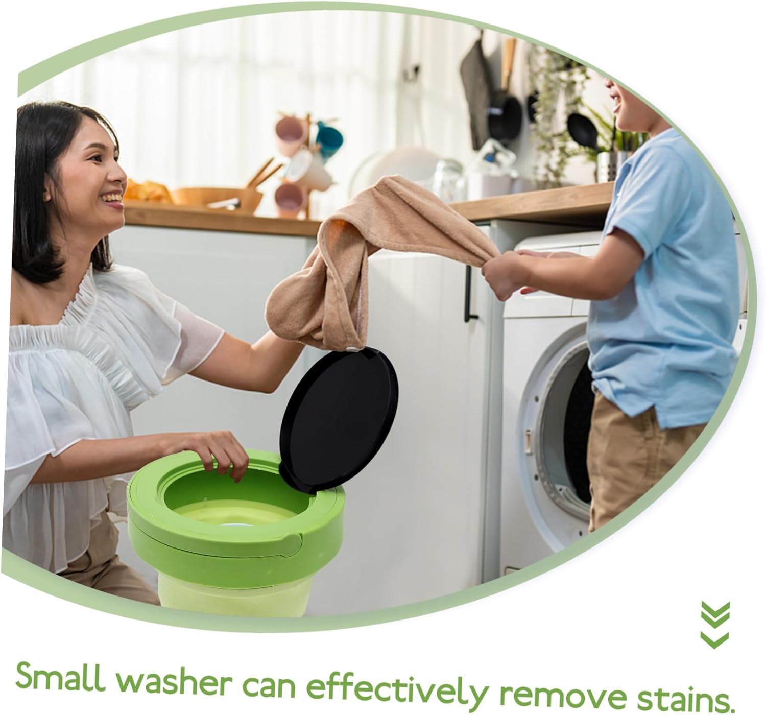 Portable Washer Compact Mini Washing Machine for Dorm Apartment Travel Lightweight High Speed Rotation Efficient Cleaning US Plug Voltage