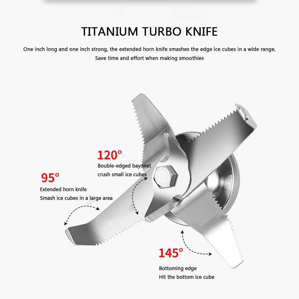 Commercial Milk Tea Shop Ice Crusher, Food Processor 1500W Multifunctional Blender, 2000ml Large Capacity PC Container, Grinder Juicer