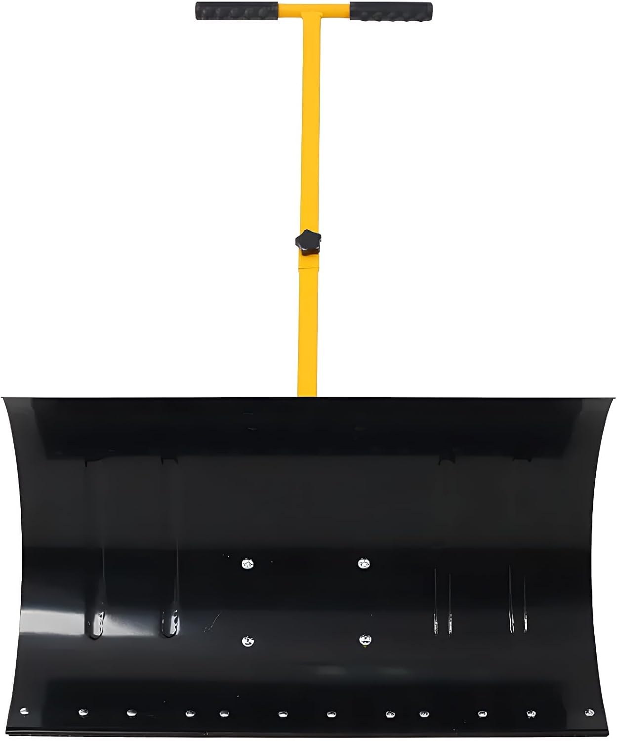29-inch Extra-Wide Blade Wheel Snow Shovel - 10-inch Heavy-Duty Wheels Adjustable Angle Snow Removal Tool with Cushioned Handle, 47