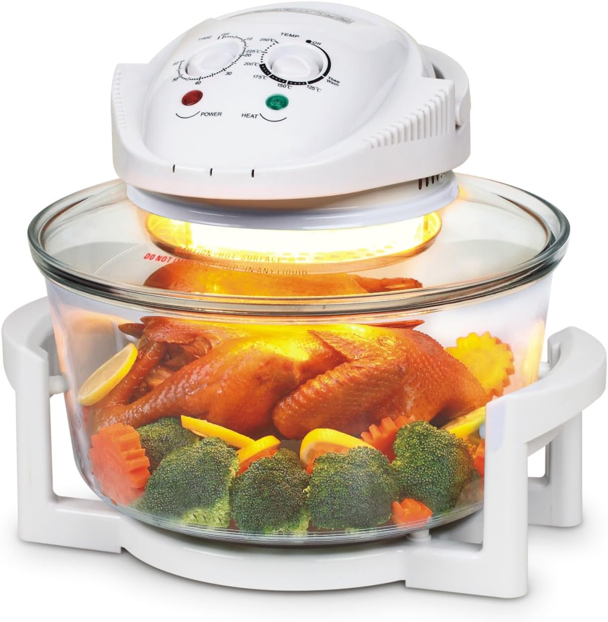 Air Fryer 8-in-1, Compact Air Fryer with 12L Capacity, Microwave, Freezer & Dishwasher Safe, Non Toxic Glass Portable Cooking System, 6 Cup Glass Containers,Air Fry