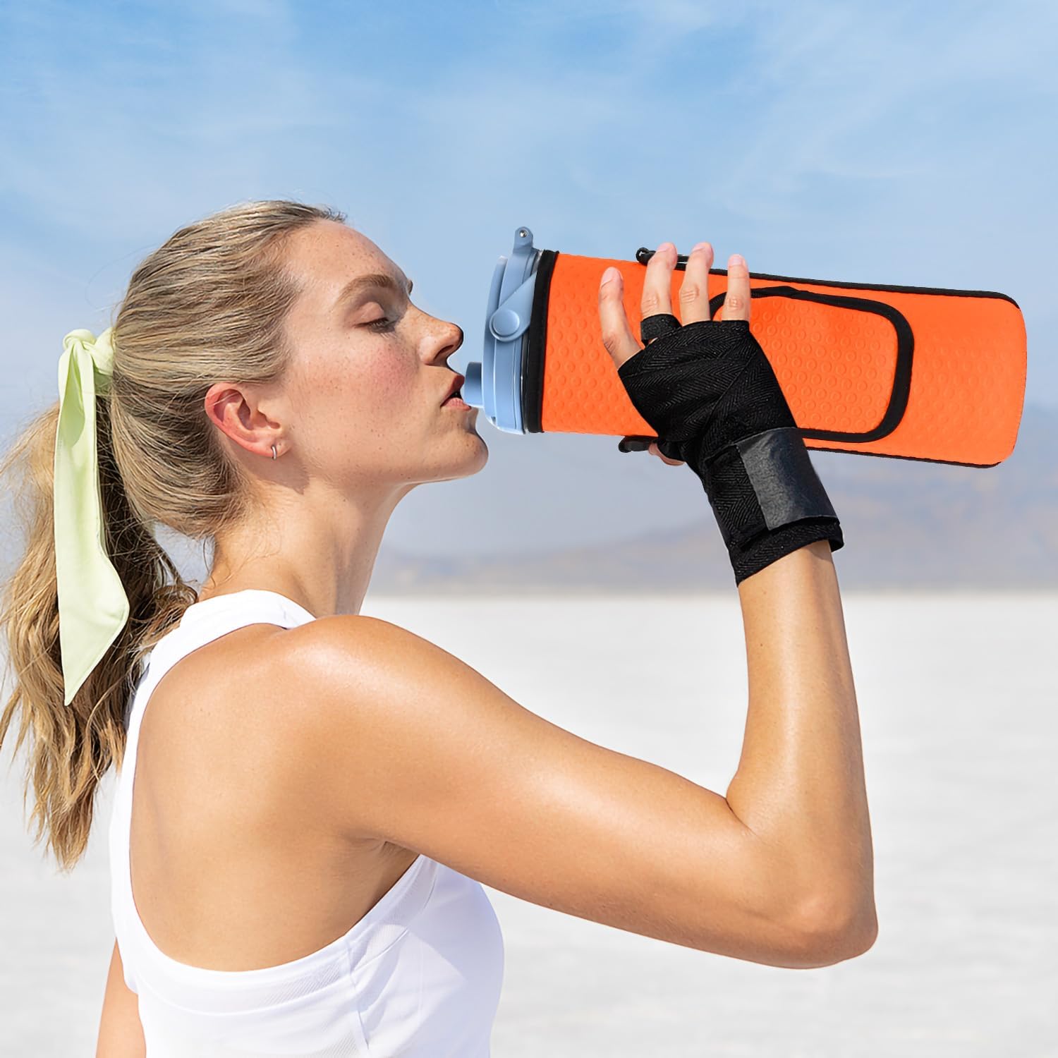 AF-WAN Portable Blender Carry Storage Bag sleeve with Shoulder Strap for Ninja BC151NV/BC51NV/BC151BK/BC151CR/BC151EM/BC151PR/BC151WH 18oz Blast Portable Blender (Orange)