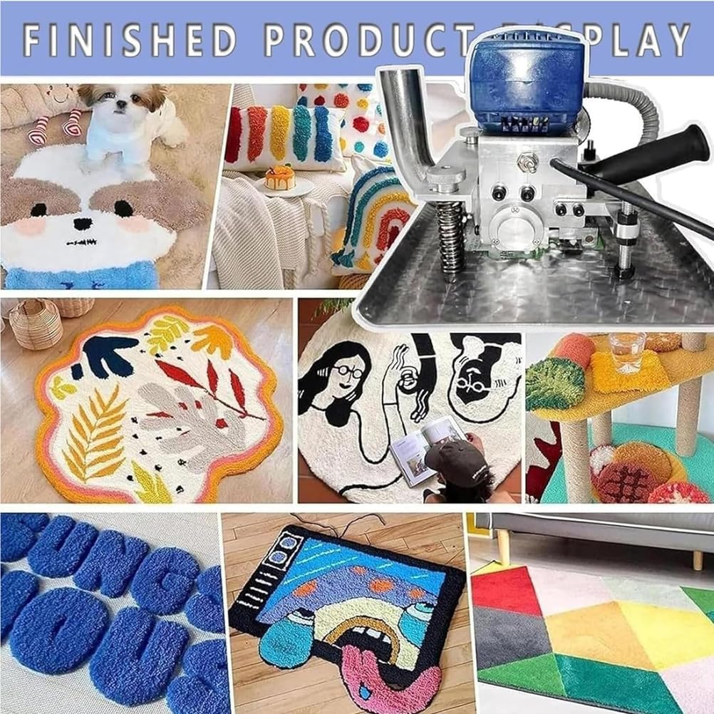 A,Flatbed Carpet Shearing Machine, Portable Carpet Tufting and Engraving Machine, 500W Electric Carpet Shearing Machine, Carpet Cleaning Machine, Handheld Carpet Flattening Machine