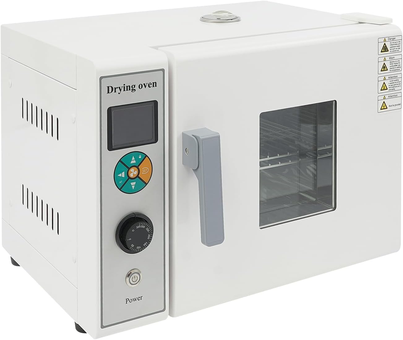 Lab Convection Oven Air Dryer Drying Oven Digital Forced Air Convection Drying Curing Box Industrial Laboratory Use Stainless Steel Electric Heating Ovens,50~572℉ (White)