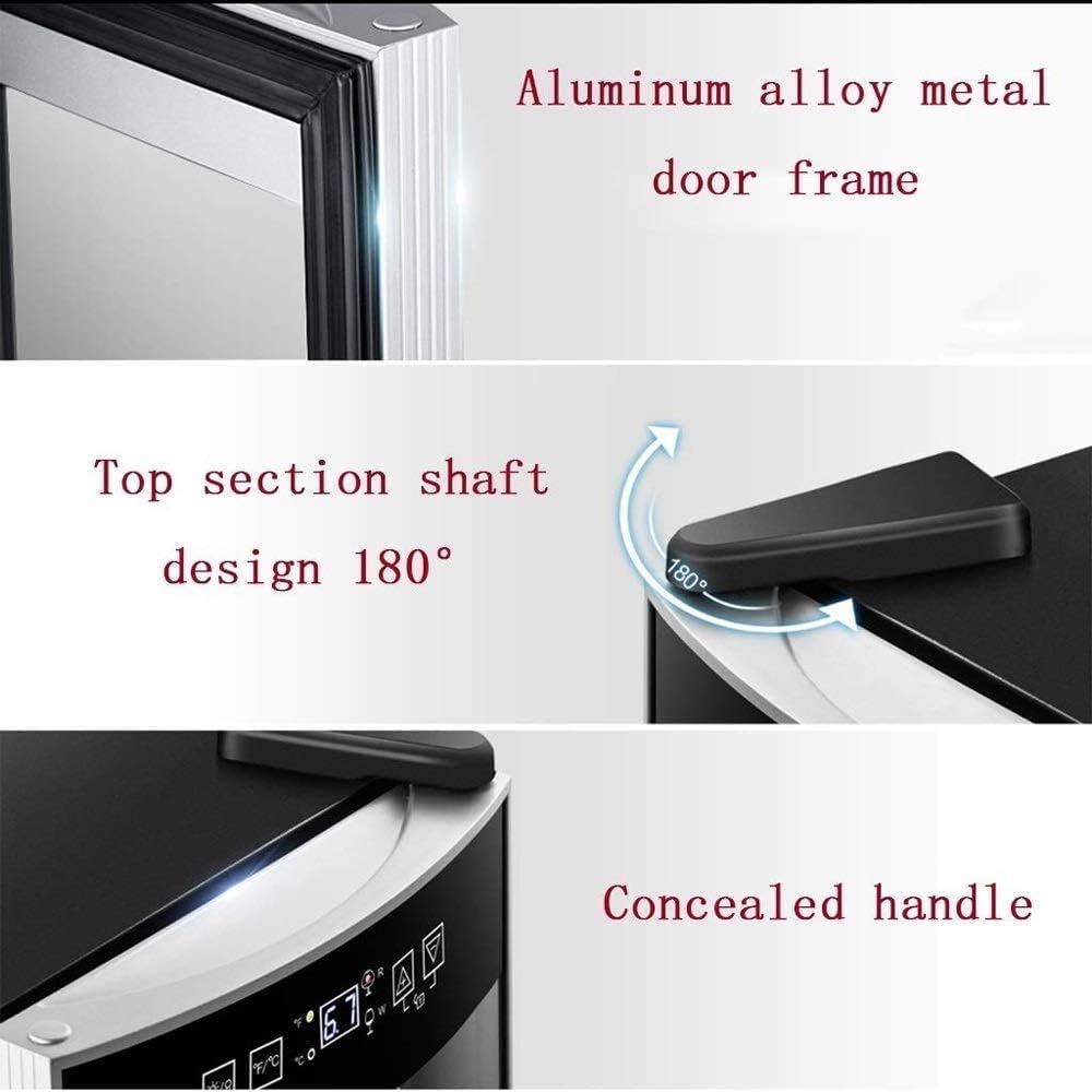 Bottle Wine Cooler/Cabinet Beverage Refrigerator Red & White Wine Cellar Adjust Temperature Beer Counter Top Bar Fridge Quiet Operation Compressor Freestanding Black