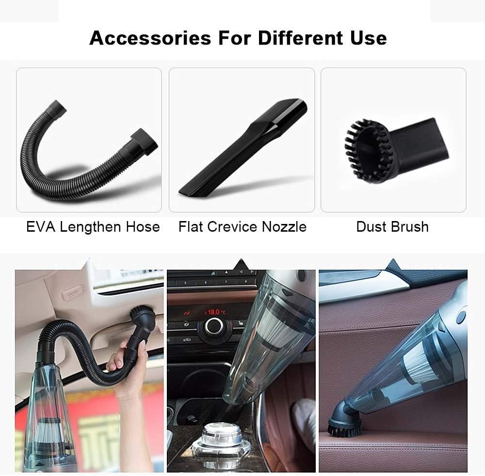 Portable Wireless Handheld Car Vacuum Cleaner Auto Home Rechargeable Wet Dry Dual Use Cordless Vacuum (Color : A) (B)