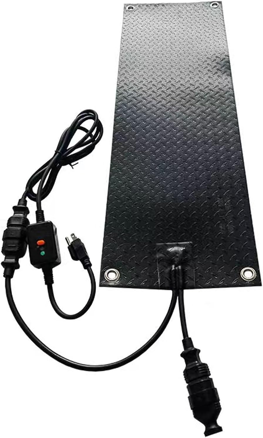 Rubber Heating Pads for Snow and ice Melting, Waterproof and Anti-Slip Steps, Electric Heating Plates for Snow Melting(60x400cm/23.6x158in)