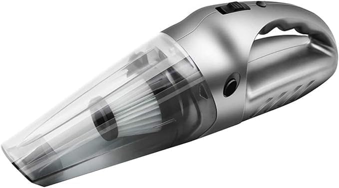 Handheld Vacuum, 4Kpa Powerful Suction Wet & Dry Vacuum Cleaner, Handheld Vacuum Cordless with Quick Tech, Rechargeable Portable Handheld Vac with Stainless Steel HEPA Filter