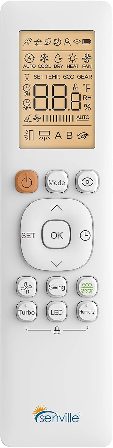 Senville 28000 BTU Dual Zone Mini Split Air Conditioner Heat Pump, 2 Ton, Works with Alexa, White