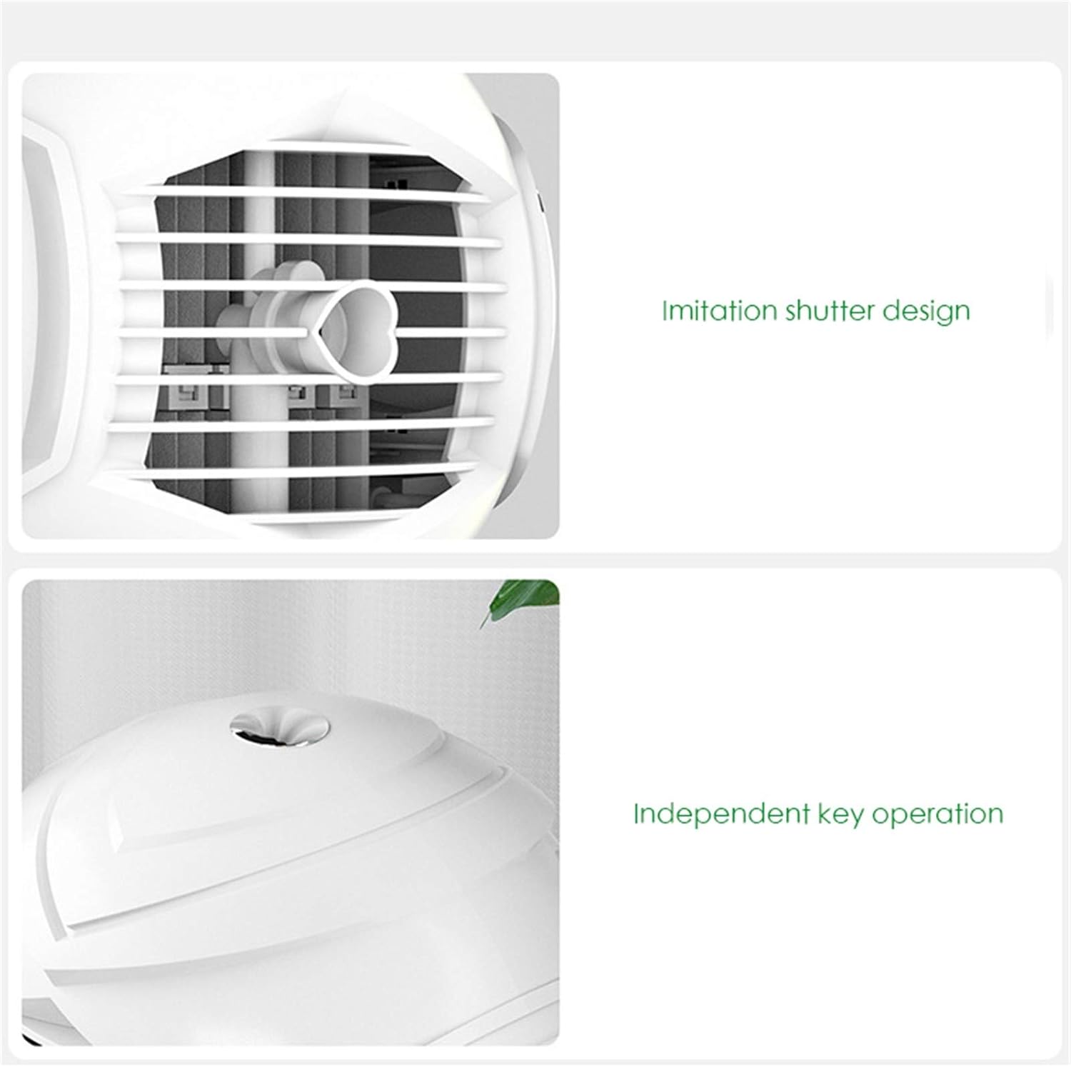 Portable Air Conditioner, Rechargeable Mini Personal Air Cooler Fan with 3 Speed Modes, USB Powered Humidifier, Auto Oscillation Desk Fan for Room Office (Pink)