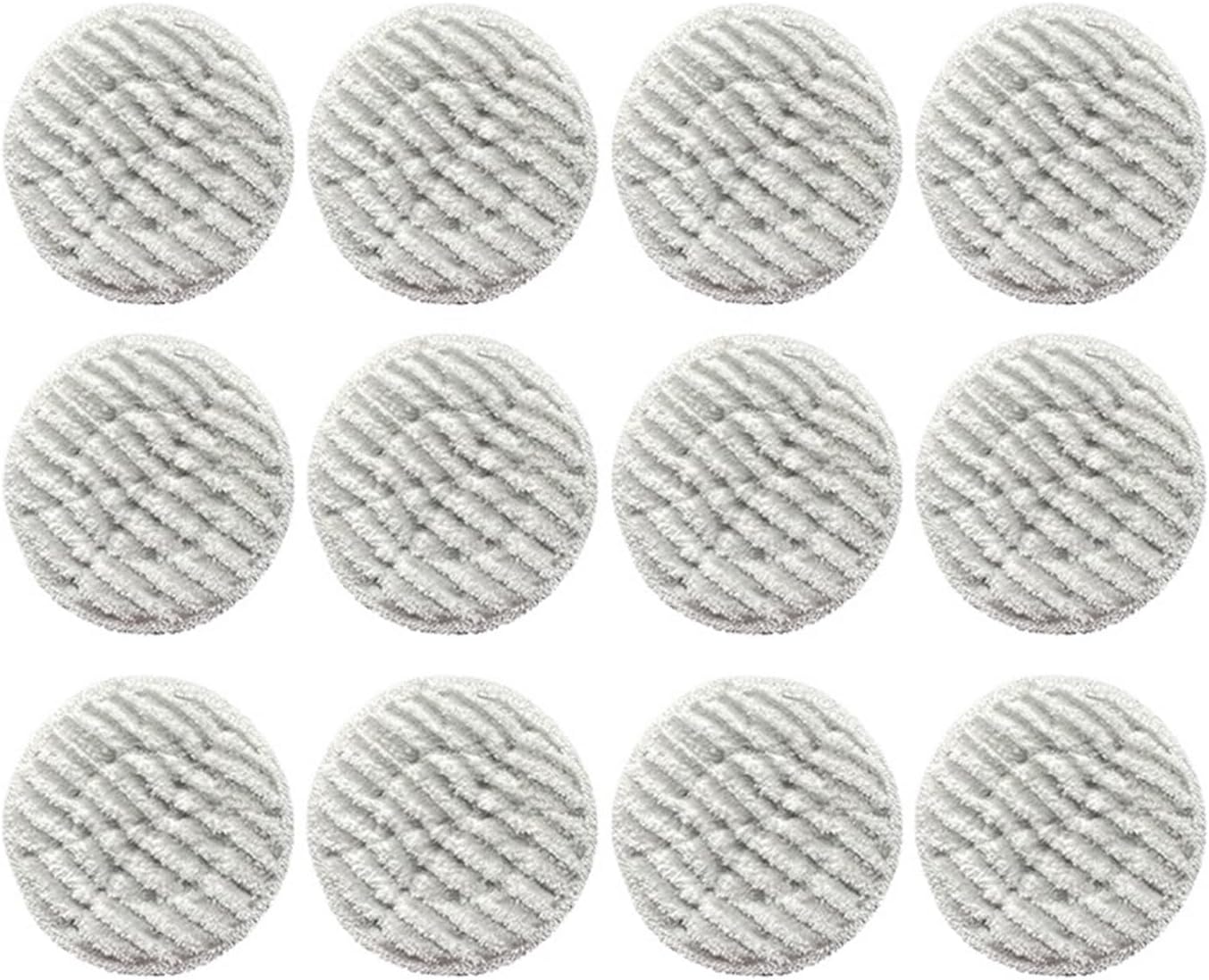 Compatible For Shark S7000 S7001 S7000AMZ S7001TGT S7201 T2 T21 U6002 Series Steam Mop Spare Parts Cleaning Cloth Pads Replacement(12 pcs)