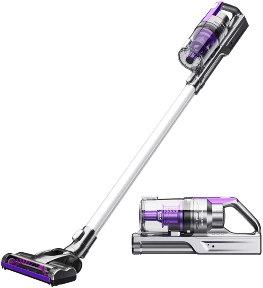 Cordless Vacuum Cleaner 2 in 1 Handheld Stick Vacuum with LED Motorized Brush 8000Pa Strong Suction Lightweight Handheld Upright Vacuum Cleaner for Hard Floor Carpet Pet