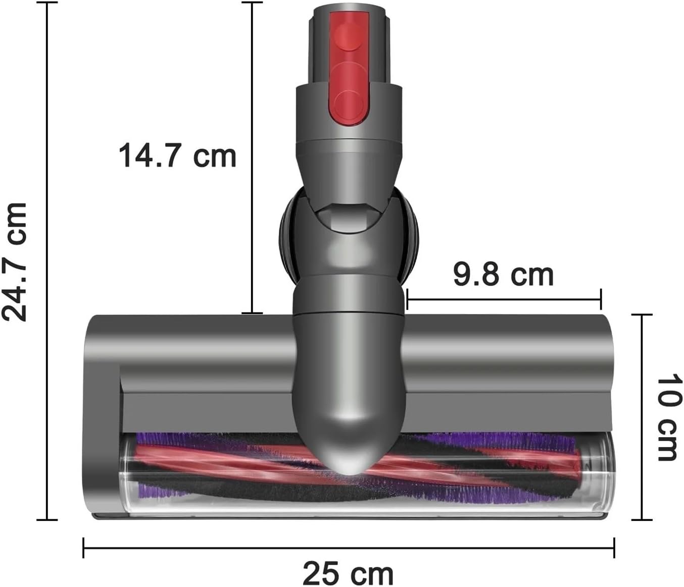 Vacuum Cleaner Accessories V6 Floor Brush Head V7V8V10V11V15 Electric Direct Drive Bru(for V7 V10 V11 V15)