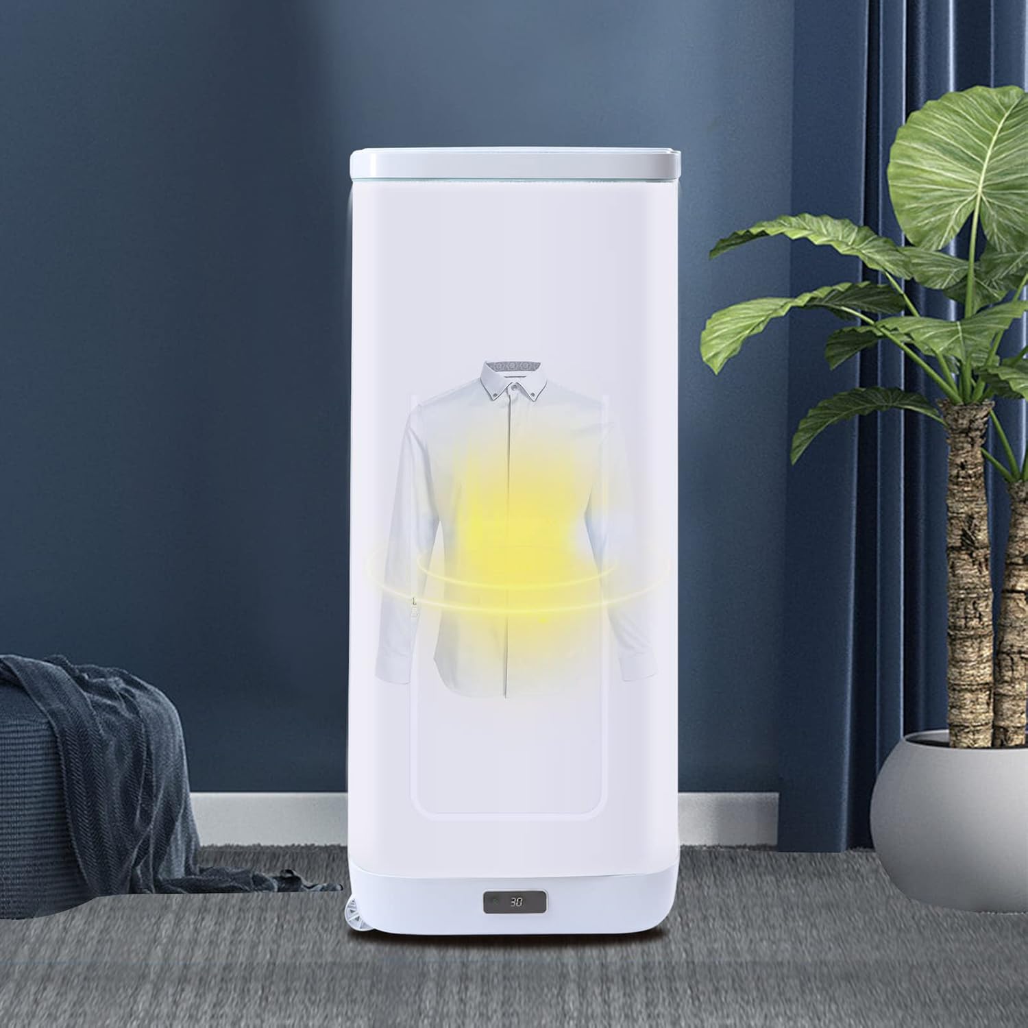 850W Electric Portable Dryer for Clothes, Mini Clothes Dryer with Timing, Foldable Drying Rack, Super-Quiet Motor, PTC Heated Compact Travel Dryers for RV and Apartments