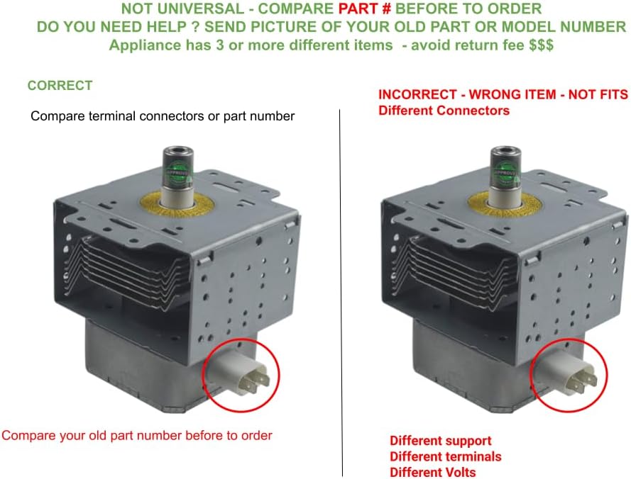 5304509470 CKD509470X compatible with Electrolux, Frigidaire, Gibson, Kelvinator, Westinghouse, Kenmore, and others Microwave Magnetron fits old number 5304509470