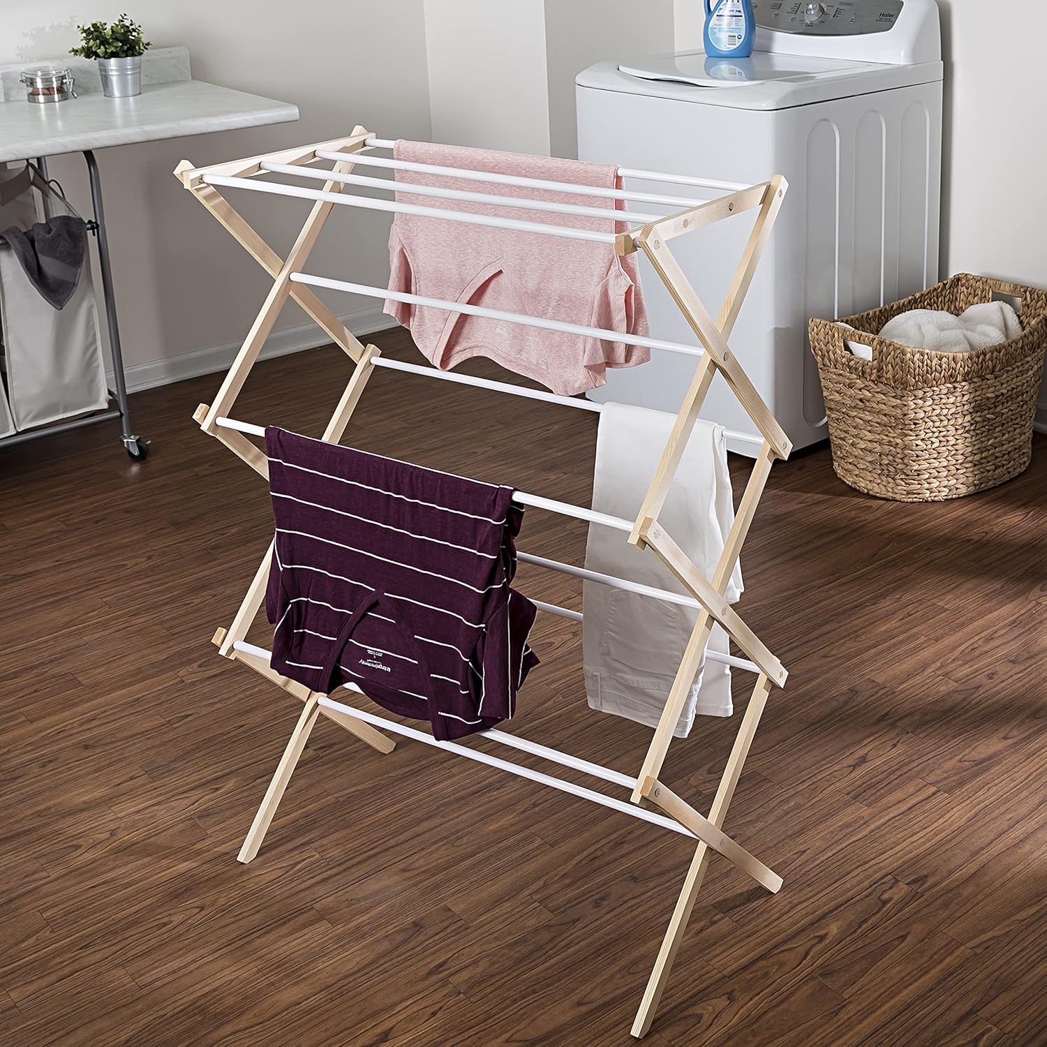 Honey-Can-Do Wooden Laundry Drying Rack