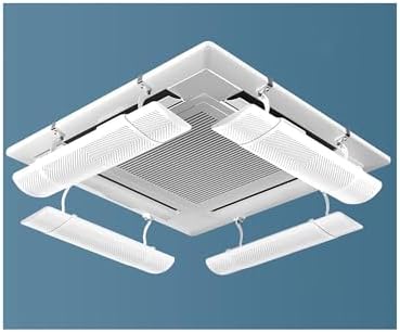 Air Conditioner Deflector for Ceiling Central Air Conditioning Telescopic Design 58-90cm, Angle Adjustable, Prevent The Air from Blowing Straight