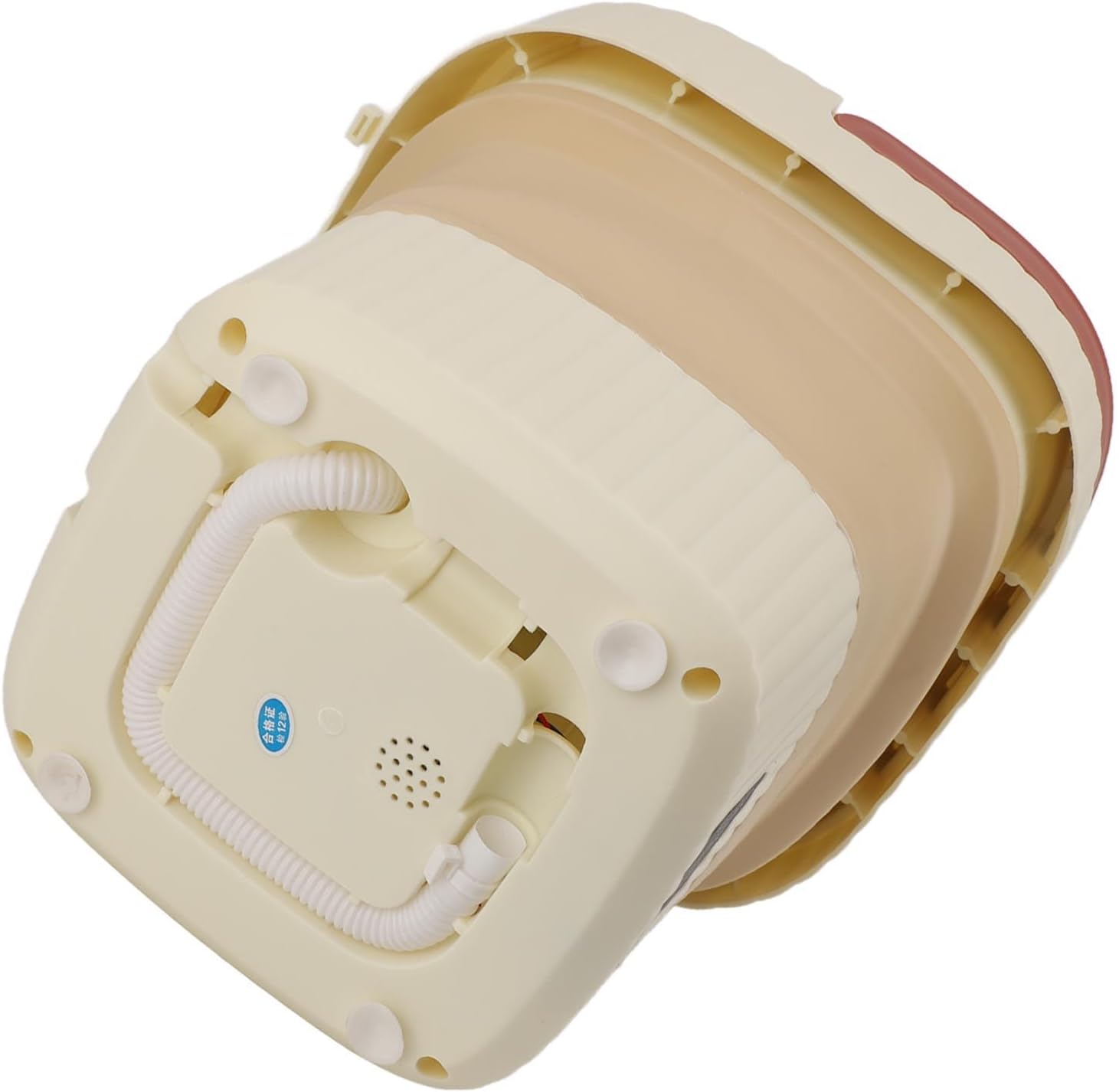 Portable Washing Machine, 10.5L Folding Mini Washer with Soft Spin Drying and Drain Pipe, Full Automatic Mini Washer for Apartments, Dormitories, Hotels