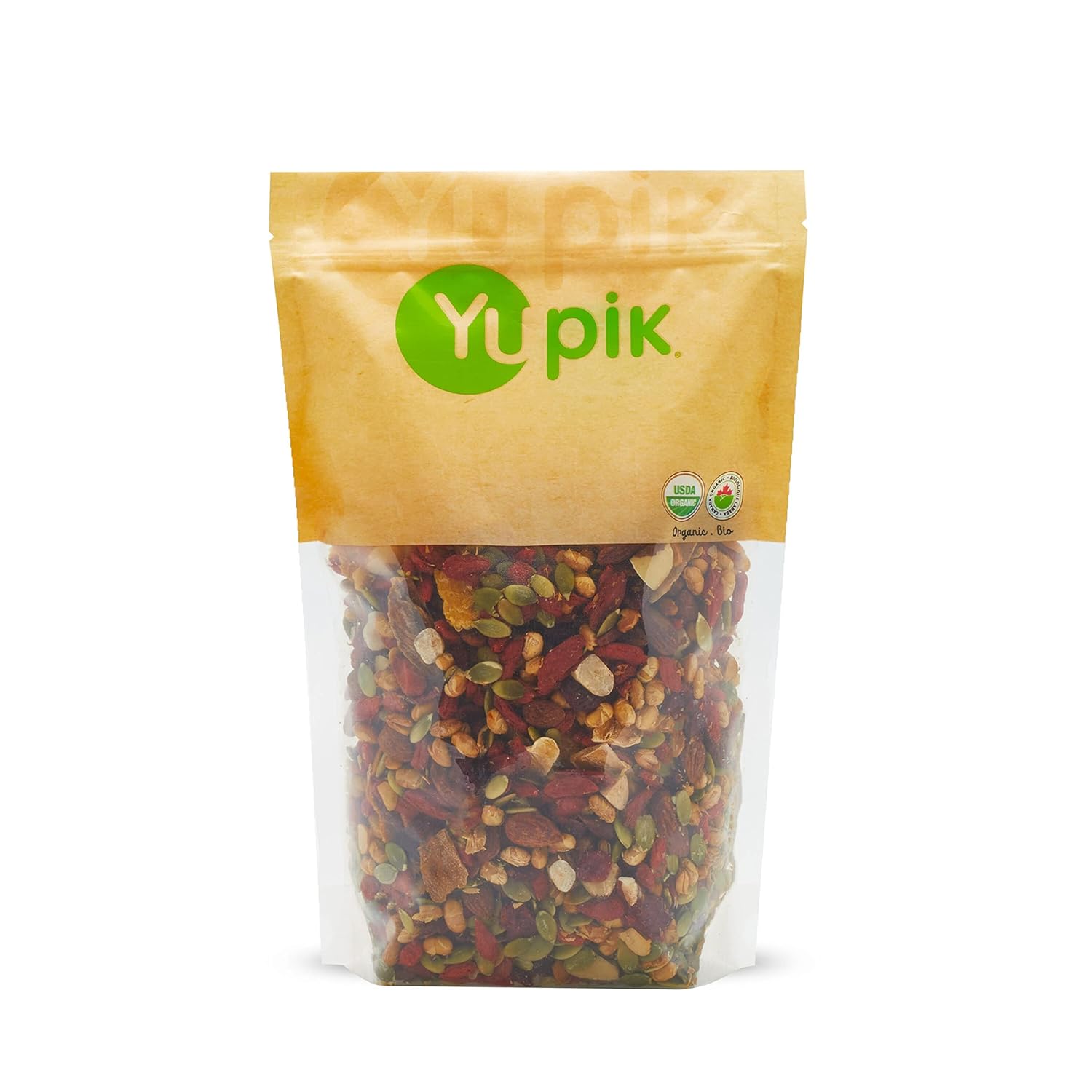 Yupik Organic Kathmandu Mix, 1 lb (16 oz), Pack of 6, Gluten-Free, Vegan, Non-GMO, Colorful Dried Fruit, Seeds, Beans, & Nuts with Goji Berries, Mango, Brazil Nuts, Pumpkin Seeds, & Tamari Almonds