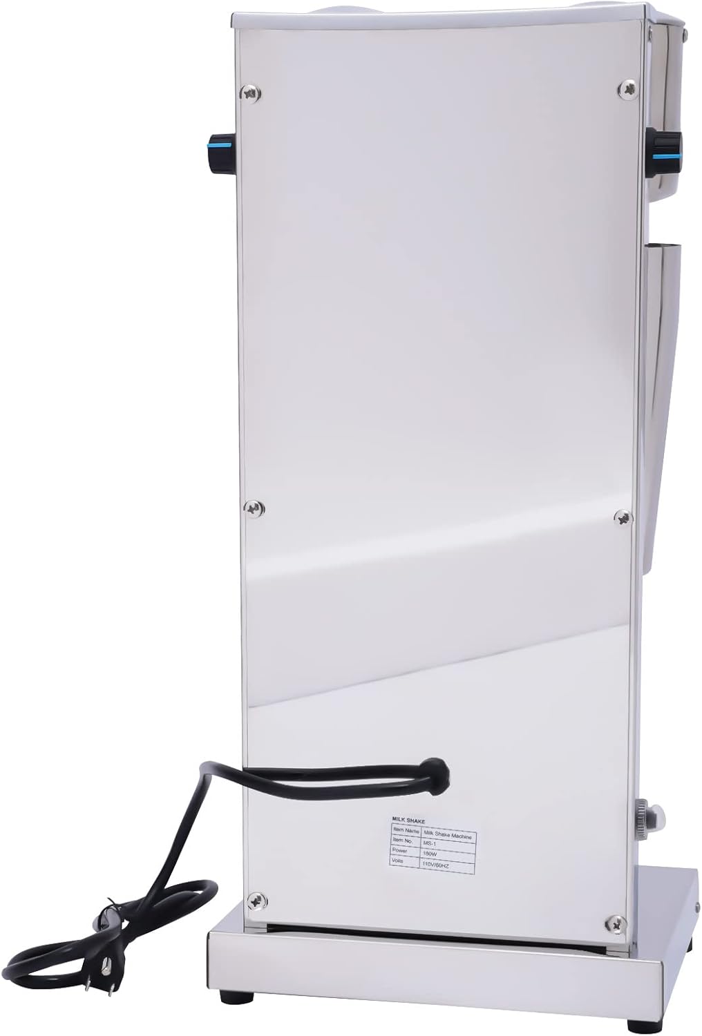 Milk Shaker Machine,110V 180W Commercial Stainless Steel Milkshake Blender Maker with 800ML Mixing Cup,16000Rpm Double Electric Head Drink Milkshake Mixer for Coffee Shops,Tea Stores,Dessert Stores