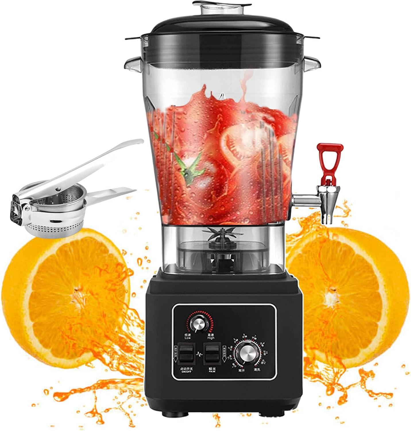 45000rpm Blenders And Nut Grinder | Electric Cooking Machine With Spout | Commercial Juice Blender For Shakes And Smoothies 11l/15l/19l | 6 Blades Steel Knife (With Juicers),15L