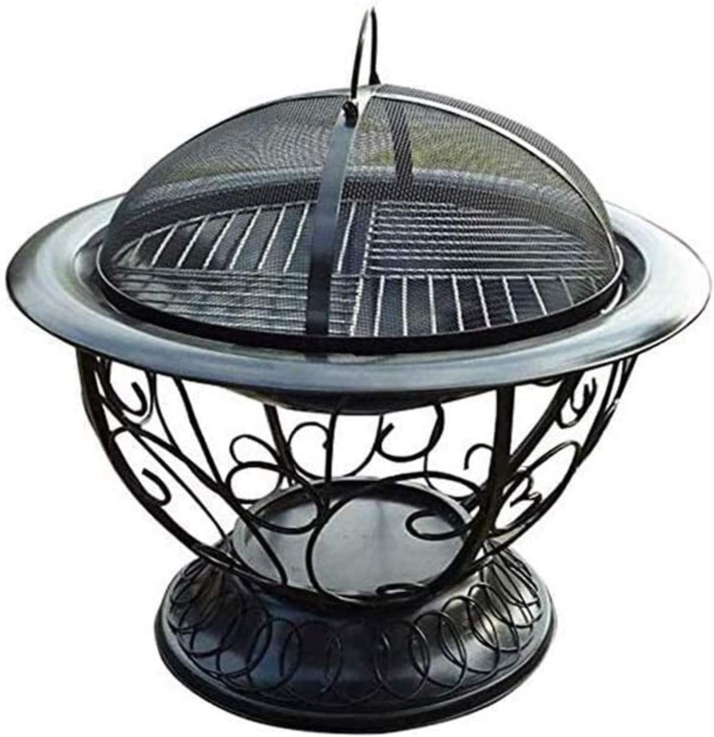 Fire Pits Outdoor Wood Burning Cauldron Outdoor Fire Pit Deep Bonfire Wood Burning Patio & Backyard Firepit