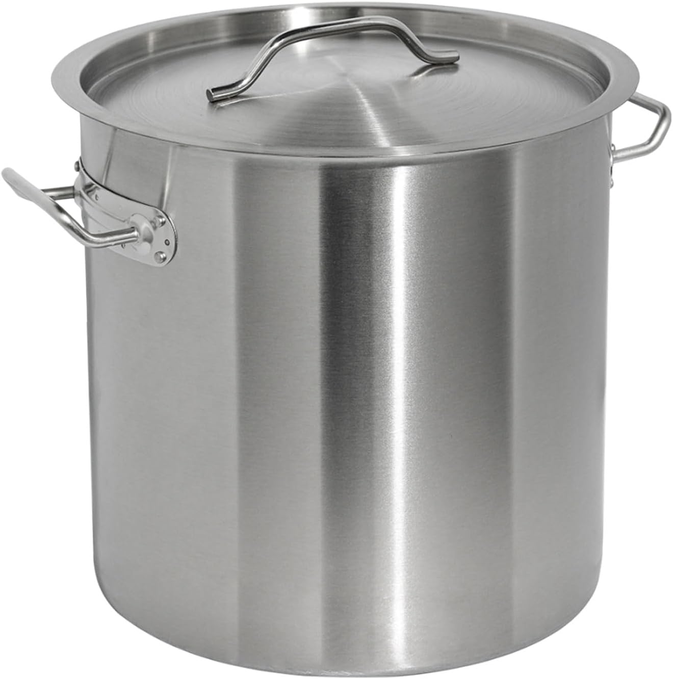 AIZYR Stainless Steel Stock Pot Stockpot, Soup Pot Turkey Fryer Cooking Pot with Lid, Cookware for Kitchen Outdoor Cooking,36CM*36CM