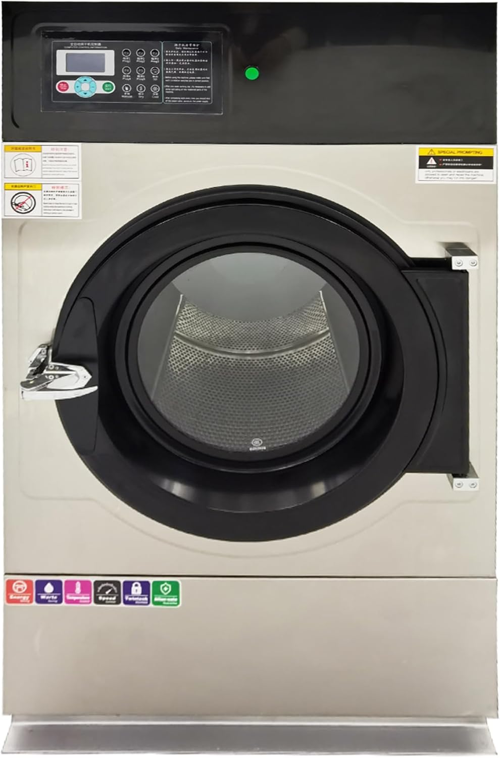 Industrial Automatic Clothes Dryer 33lb Capacity Clothes Drying Machine Commercial Automatic Clothing Drying Machine 15kg Drum Capacity Industrial Clothing Dryer, 220V Three-Phase 3PH