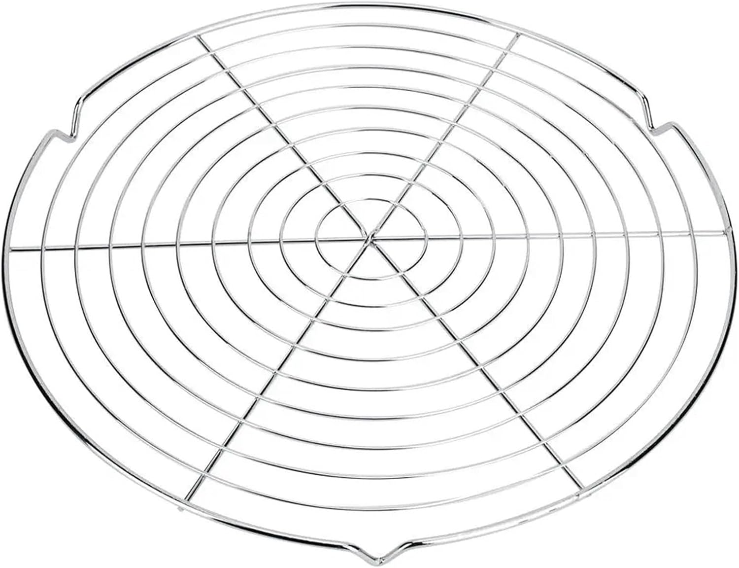 BBQ Grill Mesh 32cm Multi-Purpose Round Metal Wire Steaming Cooling Barbecue Net Rack/Carbon Baking Net/Grill/Pan Grate BBQ Accessories Fish Grilling Basket