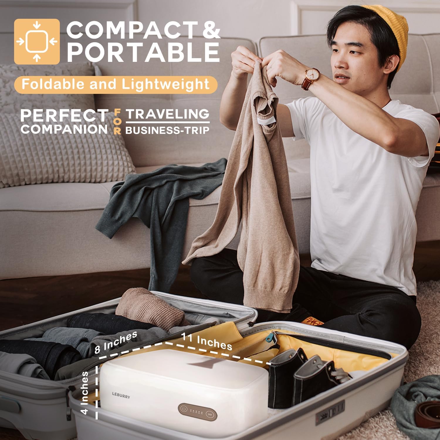 Portable Clothes Dryer - Portable Dryers for Laundry, Baby Clothes, Underwear, Socks - Safe and Convenient Fast Hanging Dryer - Compact Clothes Dryer for Home, Apartment, RV, Travel