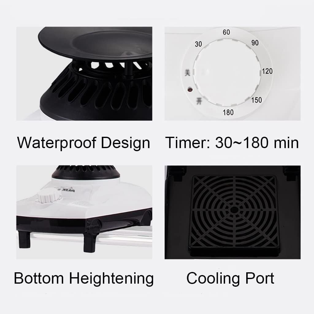 1000W Heated Clothes Dryer, Portable Electric Clothes Dryer, Large Capacity 15kg Stainless Steel Heated Clothes Airer With 180min Timing, For Apartment Home(Exclusive Model)