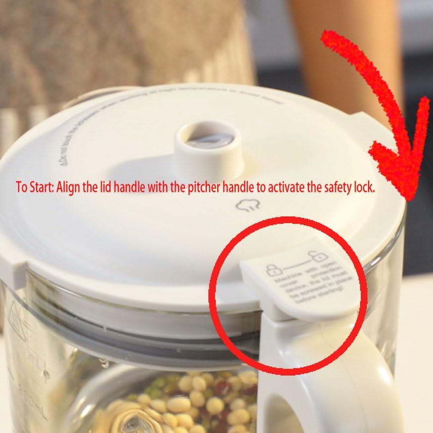 Joydeem JD-J03 Cooking Blender with Soundproof Shield, Hot Cold Blender for Filter-free Soy Milk & Juice, 8-Speed and Temperature Control, 12H Preset, 1100ml, White