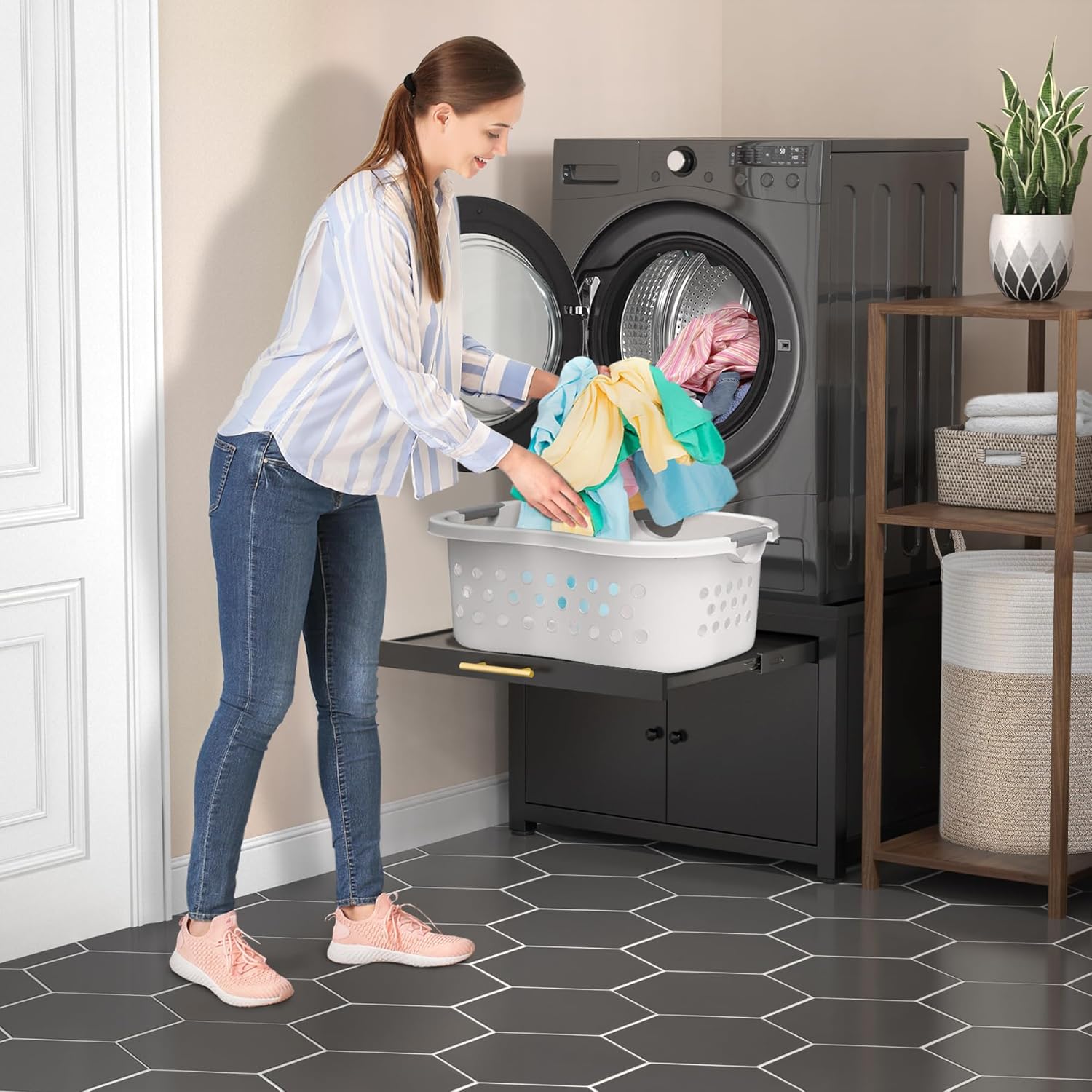 GDLF Laundry Pedestal Heavy Duty Metal Washer Dryer Pedestal 29