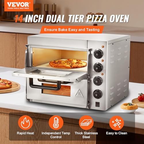 VEVOR Commercial Pizza Oven Countertop, 14