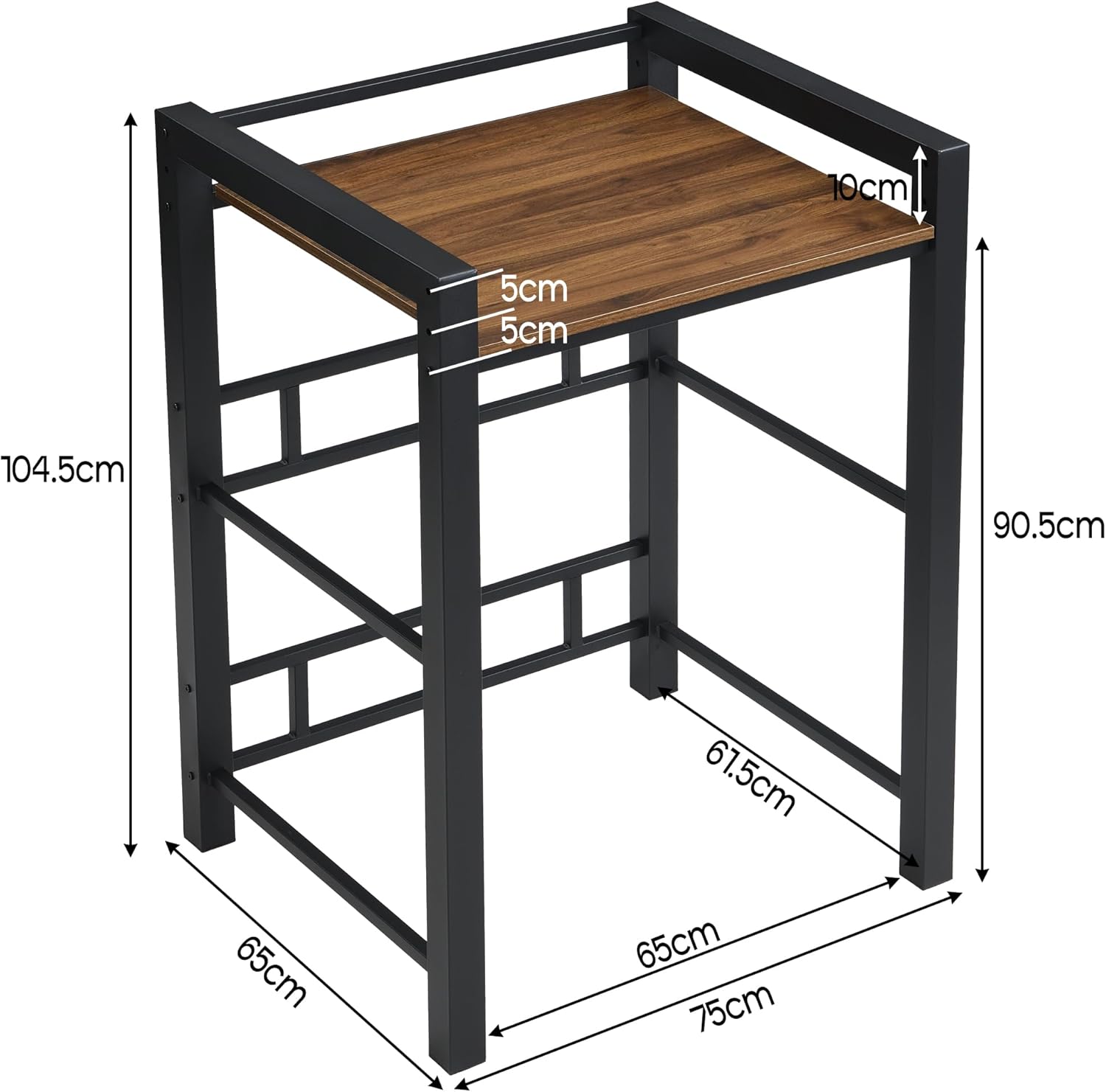 Washer Dryer Stacking Rack Stand, Heavy Duty Steel Standing Storage Shelf Washing Machine Shelf, Over The Washer and Dryer Shelves Space Saving, Load Capacity 300kg, for Bathroom Laundry Room (black)