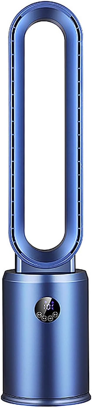 Bladeless Fan Electric Fan Home air Conditioning air Circulation Tower Fan Floor Fan Without Fan Blade Mute air Circulation Fan with Remote Control can be timed(Blue)
