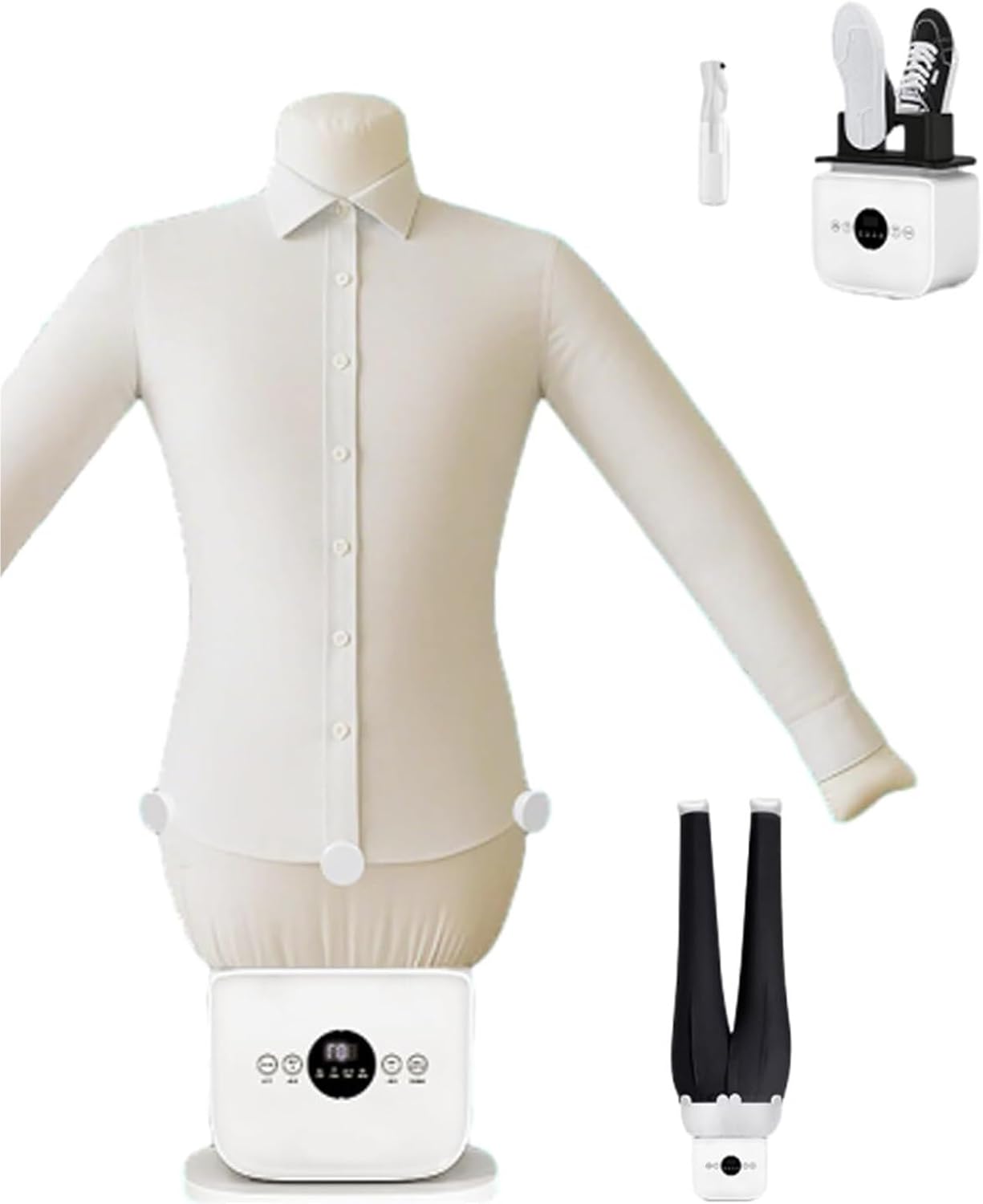 Automatic Shirt Ironing Machine, Hands Free Hot Air Dryer & Iron 8 Minutes Quick Ironed Dry,For All Size of Shirts, Pants & Shoes