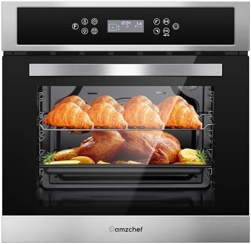 AMZCHEF Single Wall Oven 24